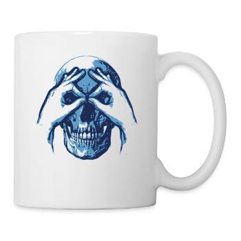 Totenkopf - Kuckuck - Geschenk - Tasse - Weiß - Rechts