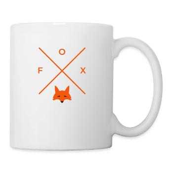 Fuchs fox Tier wild Geschenk idee - Tasse - Weiß - Rechts