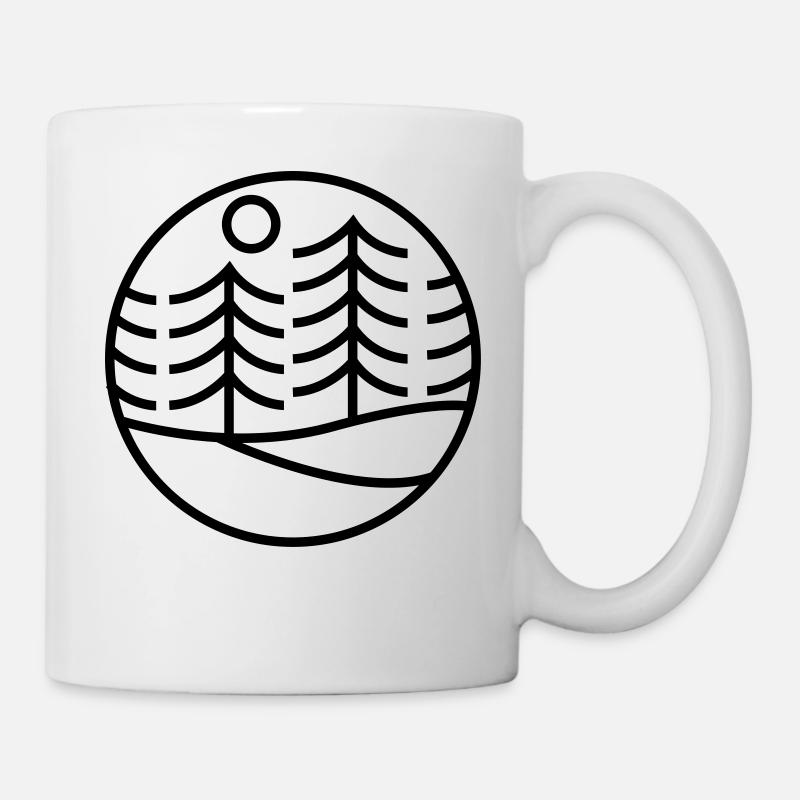 Cercle d'arbres - Mug blanc - blanc
