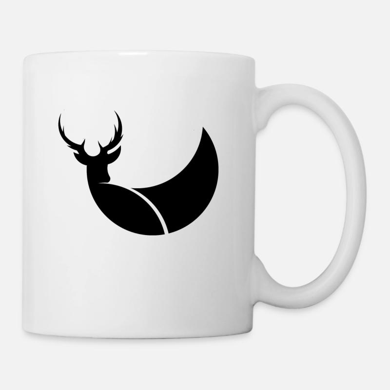 Reh Illustration Grafisch Geschenk Idee Logo - Tasse - Weiß