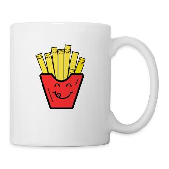 Français frites nourriture idée cadeau enfants restauration rapide - Mug blanc - blanc - Droite
