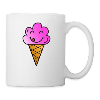 glace - Mug blanc - blanc - Droite
