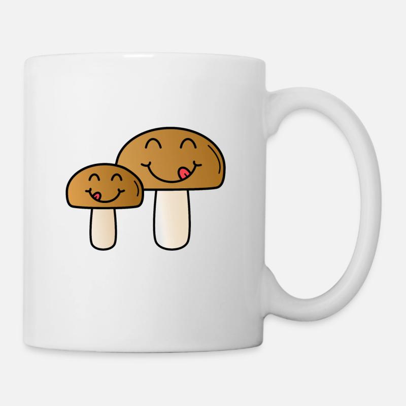 Pilze - Tasse - Weiß