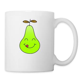 Birne - Tasse - Weiß - Rechts