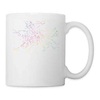 Berlin Karte U-Bahn Stationen - Tasse - Weiß - Rechts