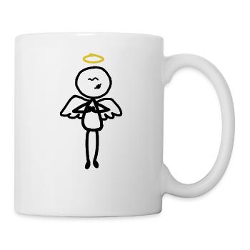 Ange Stick Figure Dieu Saint Funny Cool - Mug blanc - blanc - Droite