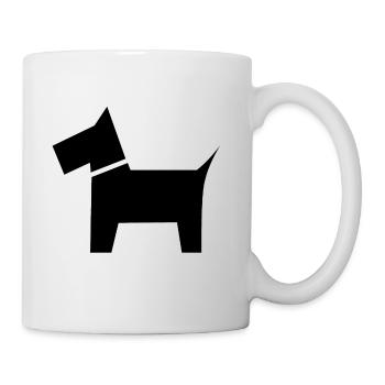 Idée de cadeau de symbole de chien - Mug blanc - blanc - Droite