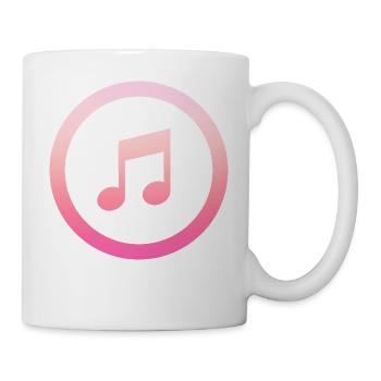 Simple Simple Pink Music Design / Symbol - Mug - white - Right