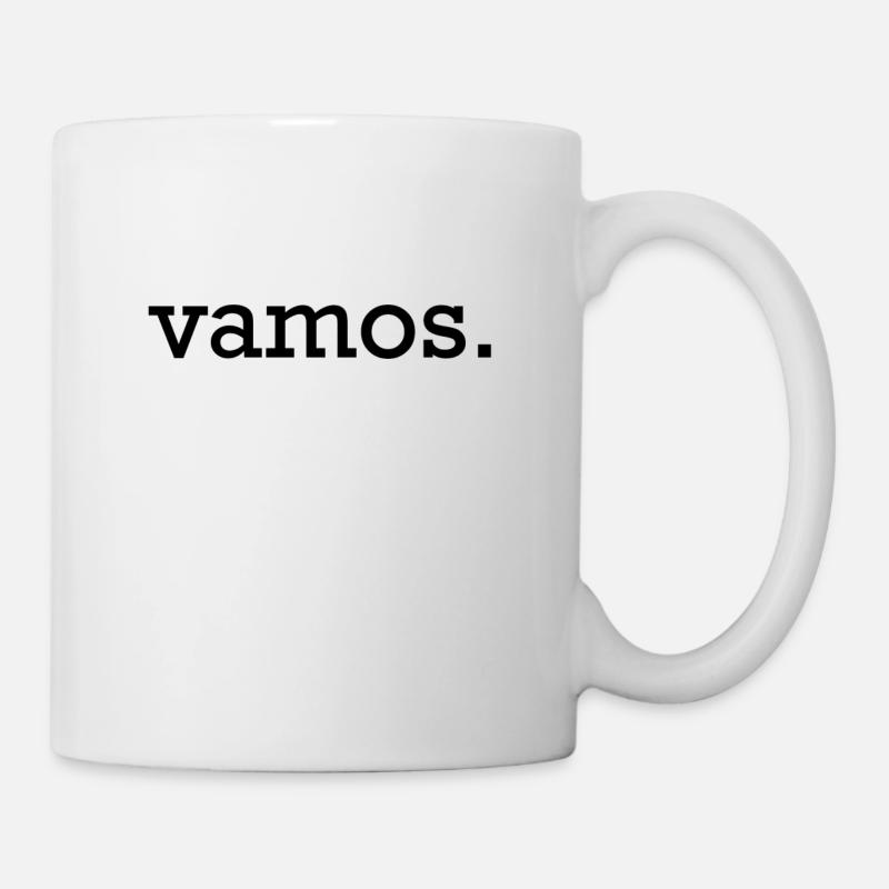 vamos black - Mug - white
