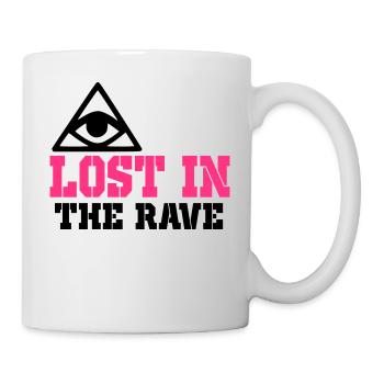 perdu dans la rave - Mug blanc - blanc - Droite