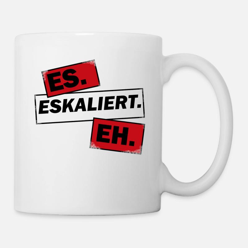 Eskalation - Tasse - Weiß