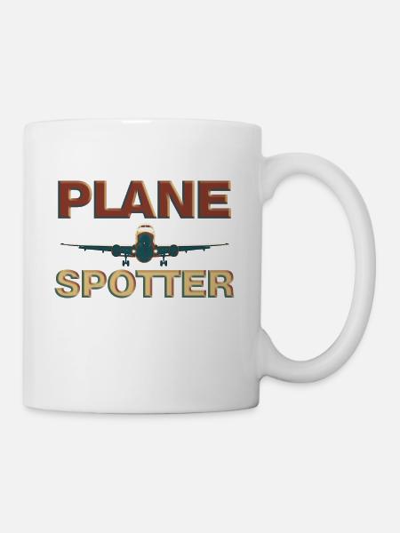 Planespotter - Tasse - Weiß