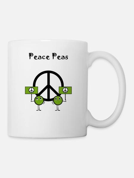 Pois de la paix - Mug blanc - blanc