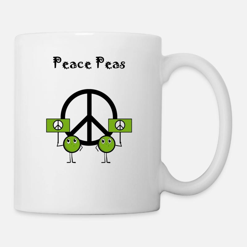 Pois de la paix - Mug blanc - blanc