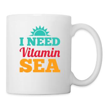 J'ai besoin de VITAMIN LAC - plage s'il vous plaît cadeau mer - Mug blanc - blanc - Droite