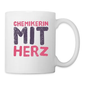 Chimiste avec coeur - la chimie est un grand cadeau - Mug blanc - blanc - Droite