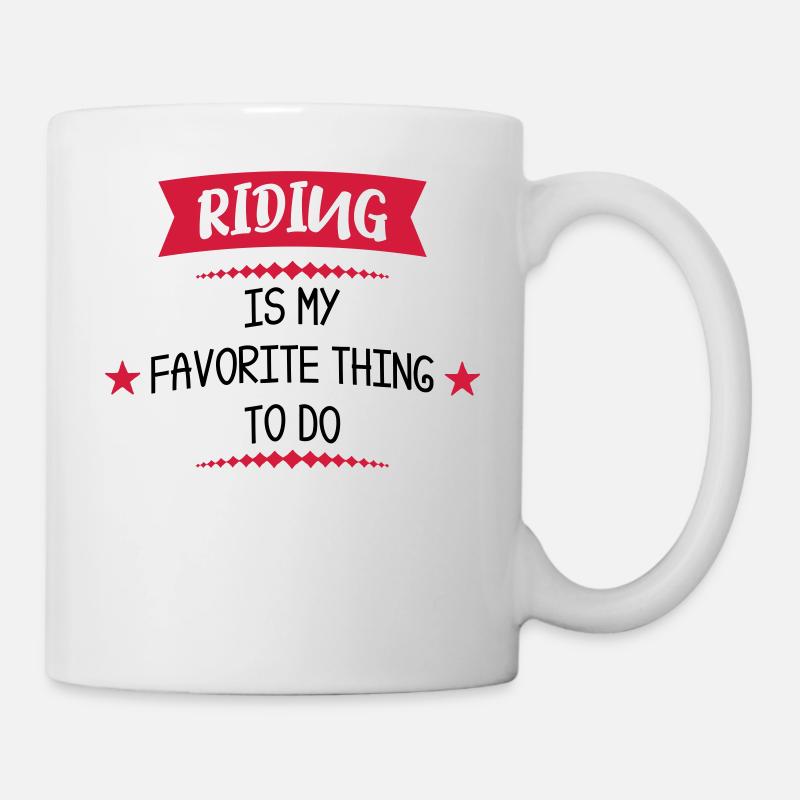 équitation - Mug blanc - blanc