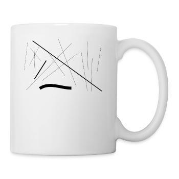 Tirets 1 - Mug blanc - blanc - Droite