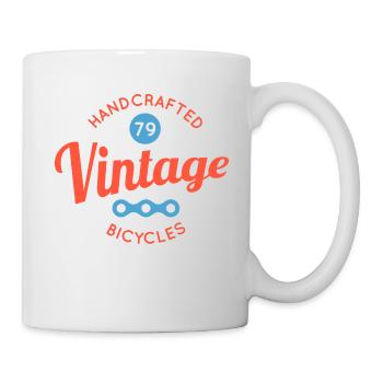 handcrafted vintage bicycles - bicycle - Mug - white - Right