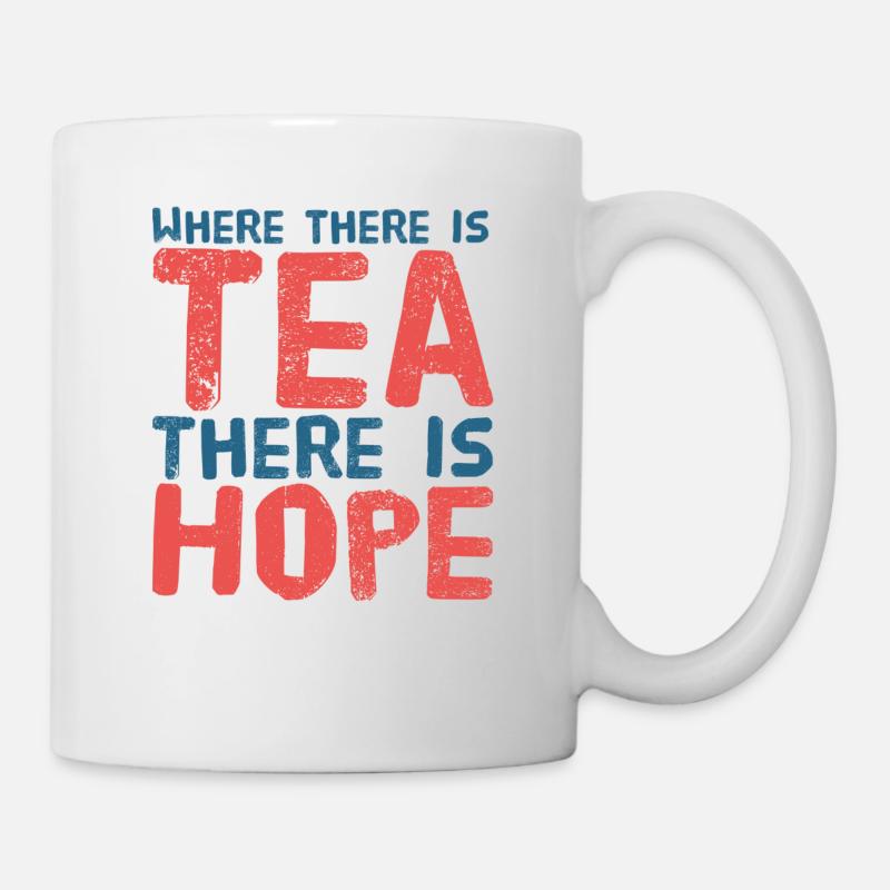 Tea Lover Shirt - Cadeau de l'amateur de thé - Mug blanc - blanc