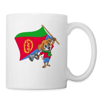 Eritrea Fan Hund - Tasse - Weiß - Rechts