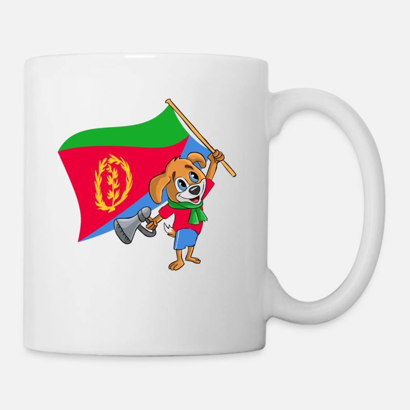 Eritrea Fan Hund - Tasse - Weiß