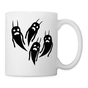 Geister Halloween - Tasse - Weiß - Rechts