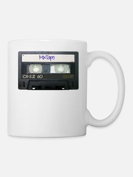 Retro DJ MixTape - Tasse - Weiß