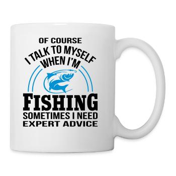 When I'm Fishing I Need Expert Advice - Mug - white - Right