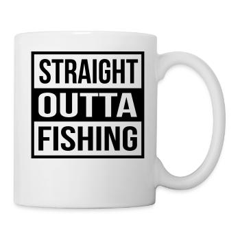 Pêche droite Outta - Mug blanc - blanc - Droite