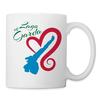 Gardasee - Das Herz schlägt nur für Dich - I - Tasse - Weiß - Rechts