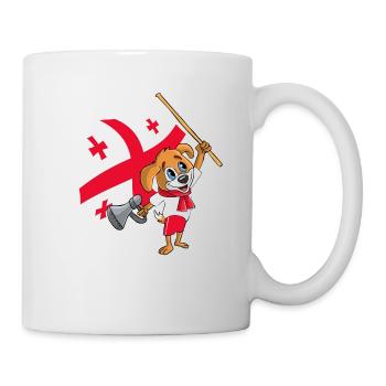 Georgia fan chien - Mug blanc - blanc - Droite