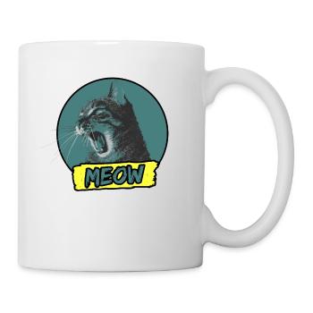 Chat meow Cat - Mug blanc - blanc - Droite