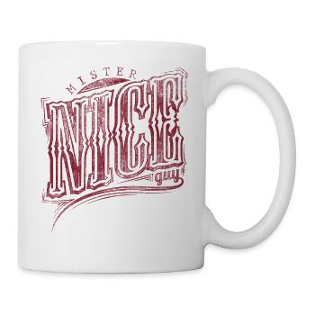 Nizza Netzwerk - Tasse - Weiß - Rechts