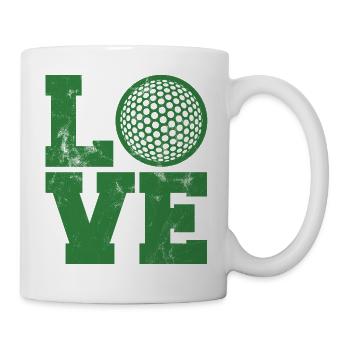 Golf Caddy Golf Course Putter Yardage cadeau Tee - Mug blanc - blanc - Droite