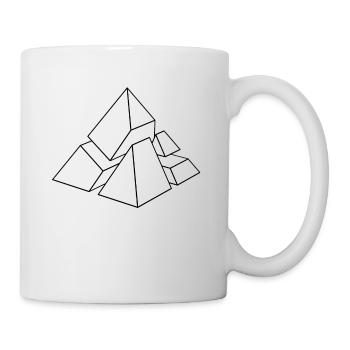 JOSZ DESIGN Pyramid 4 - Tasse - Weiß - Rechts