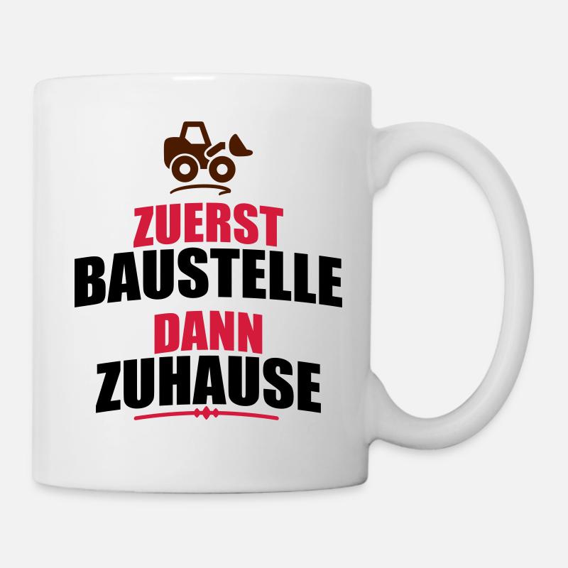 Baustelle - Tasse - Weiß