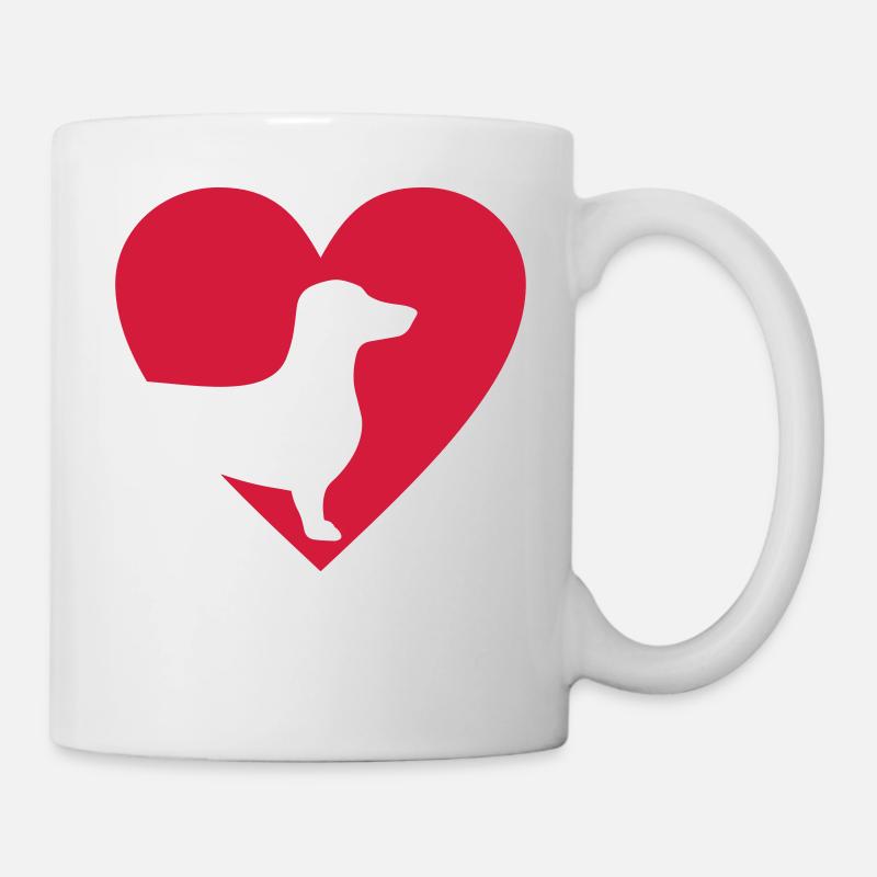 dachshund - Mug - white