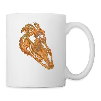 Spitze Schädel - Tasse - Weiß - Rechts