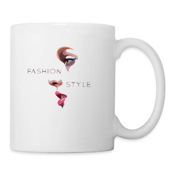 fashion girl - Mug - white - Right