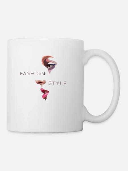 fashion girl - Tasse - Weiß