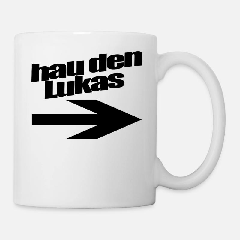 hau den lukas - Tasse - Weiß