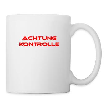 Achtung Kontrolle - Tasse - Weiß - Rechts
