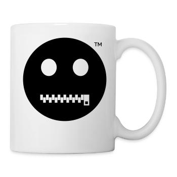 Smiley Tais-toi - Reste tranquille - Mug blanc - blanc - Droite
