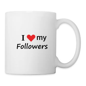 J’aime mes abonnés Instagram Internet Tweet - Mug blanc - blanc - Droite