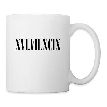 Numéros romains - Mug blanc - blanc - Droite