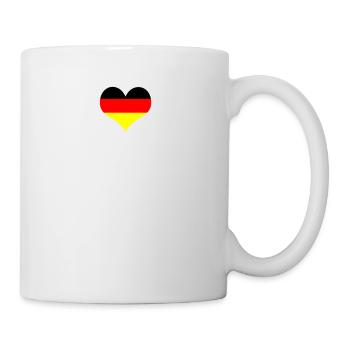 Battement de coeur de l'Allemagne - Mug blanc - blanc - Droite