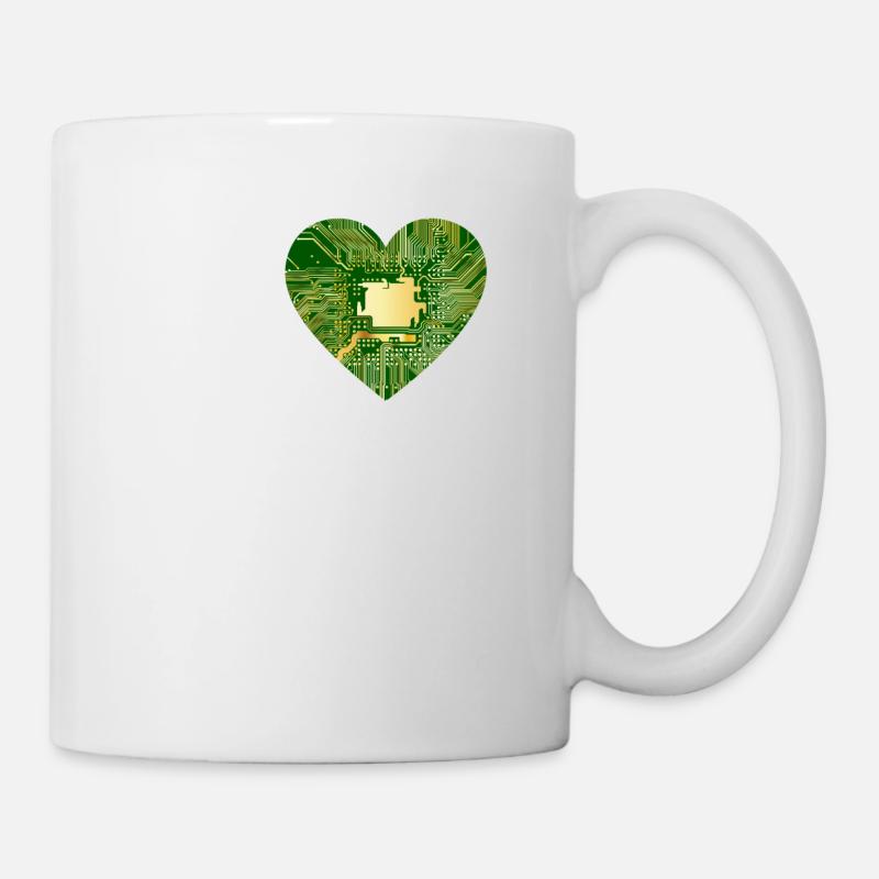 I love Electronics - électronique / idée cadeau - Mug blanc - blanc