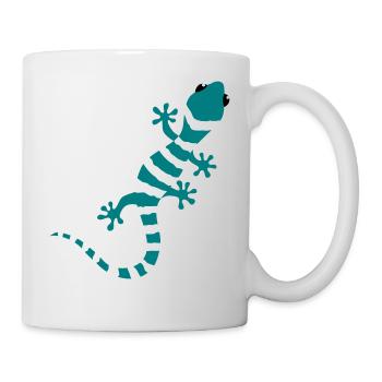 Gecko Salamander Lizard Reptile cadeau d'escalade - Mug blanc - blanc - Droite