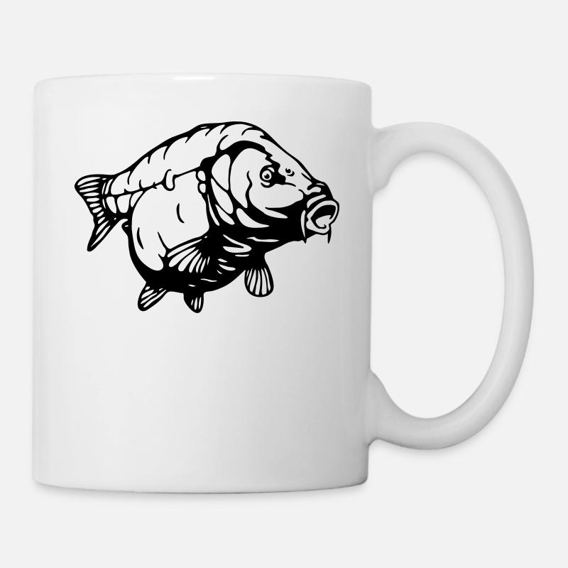 KARPFEN - Tasse - Weiß
